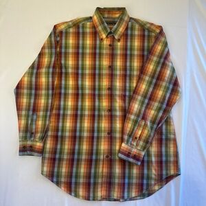Northern Isles plaid long sleeve button-down men’s shirt XL